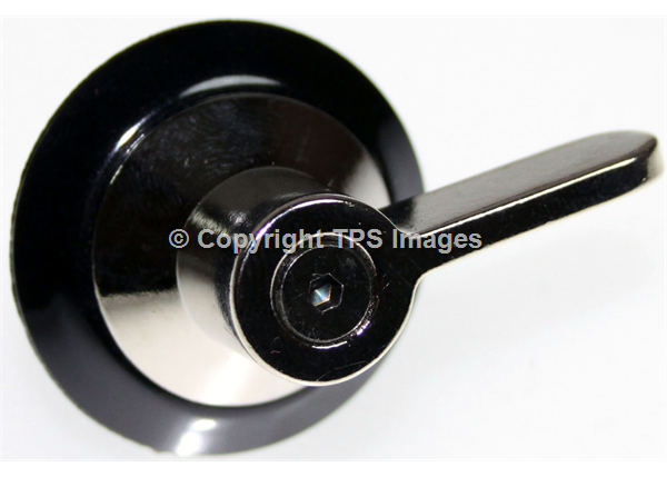 Hob Knob in Chrome and Black for Smeg Cookers